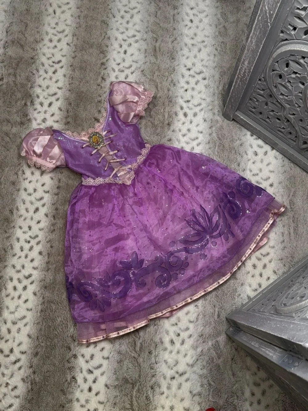 Disney Rapunzel costume girls 4T Tangled purple princess dress Halloween party